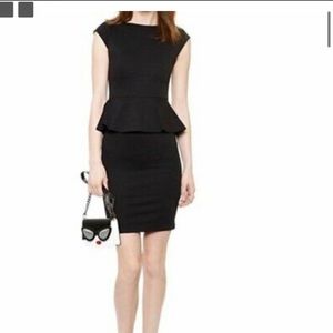 Black Peplum dress Size 8